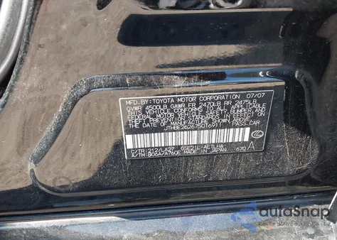 2007 Lexus Is 350 z USA, uszkodzony, nr VIN JTHBE262675016911